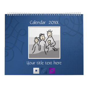 Personal 13 Photos and Custom Text 20XX Calendar
