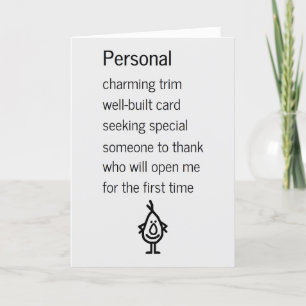 Personal A Funny Thank You Poem