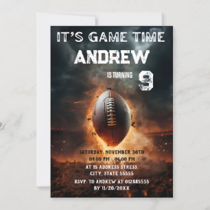 Personal American Football Invitation