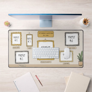 Personal Art Gallery Custom Photo Desk Mat