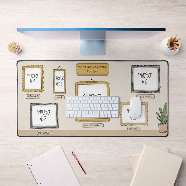Personal Art Gallery Custom Photo Desk Mat (Office 1)