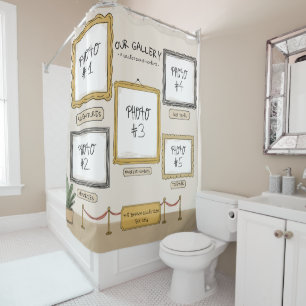 Personal Art Gallery Custom Photo Shower Curtain