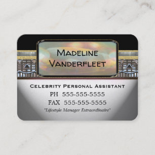  Personal Assistant Professional Round Edge Cool Business Card