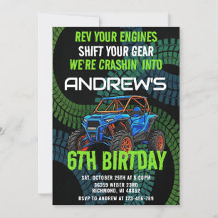 Personal ATV Boys Birthday Invitation 