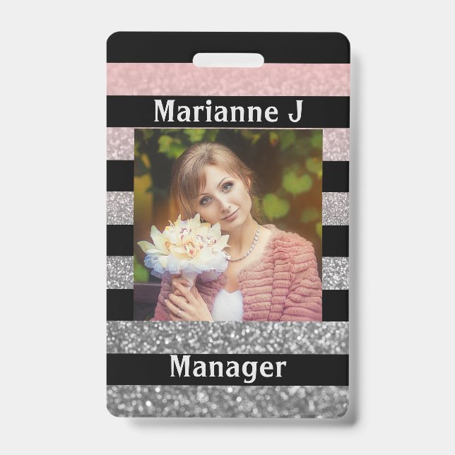 Personal badge, professional ID badge (Front)