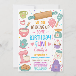 Personal Baking Birthday Invitation