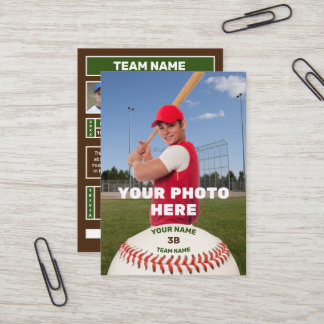 Personal Baseball Card  (Customised Batter Stats)