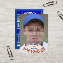 Personal Baseball Card  (Customised Batter Stats)