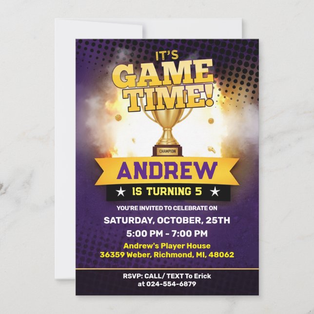 Personal Basketball Birthday Invitation Sport (Front)