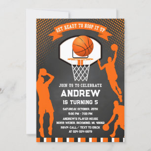 Personal Basketball Birthday Invitation Sport
