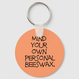 Personal Beeswax Key Ring