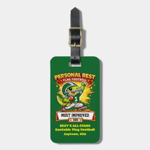 Personal Best Flag Football – Custom Kids Award Luggage Tag