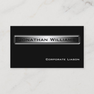 Personal Black & White Business Cards