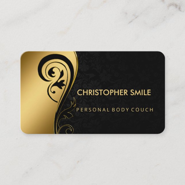 Personal Body Couch  Professional Modern   Business Card (Front)