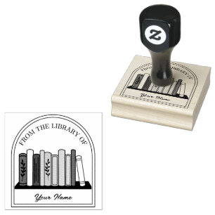 Personal Book Embosser From the Library Of Rubber Stamp