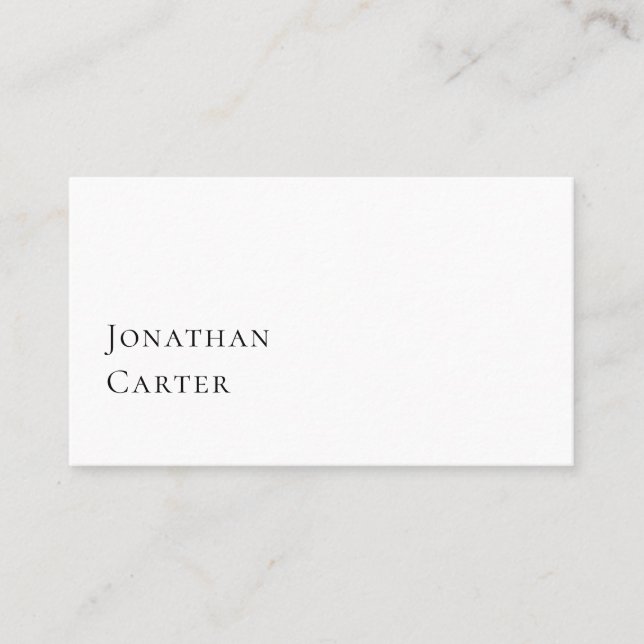 Personal Brand Card Minimalist Simple QR Code (Front)