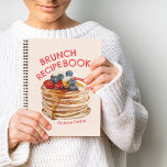 Personal Brunch Recipe Book with Illustration<br><div class="desc">Put your own recipes in this personalised recipes book! Anyone who loves to cook will love this gift! The perfect gift for someone special! Pancake illustration by Abi Isa Lee.</div>