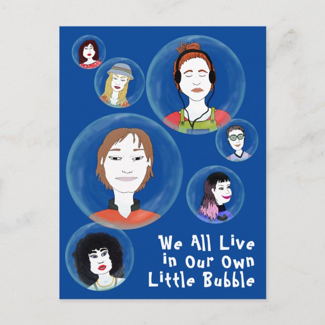 Personal Bubbles - People Postcard (Front)