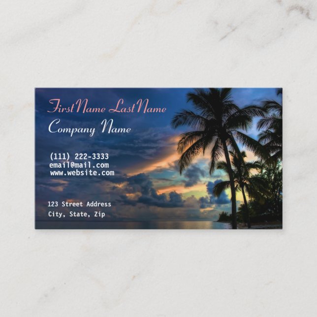 Personal Business Card (Front)