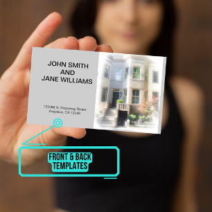 Personal Calling Card: Couples w Home Photo Business Card