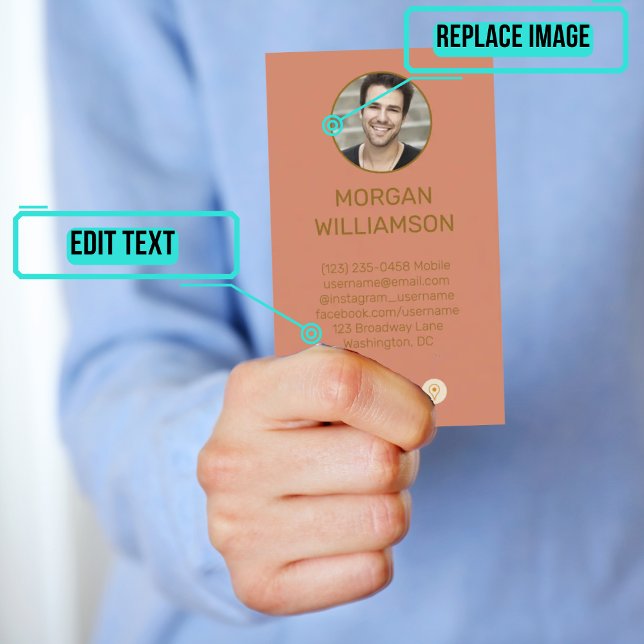 Personal Calling Card for Couples (This design has photos of each partner on opposite sides of the card. )