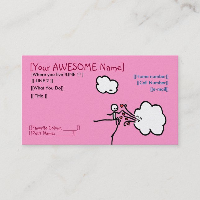 Personal Card (Front)