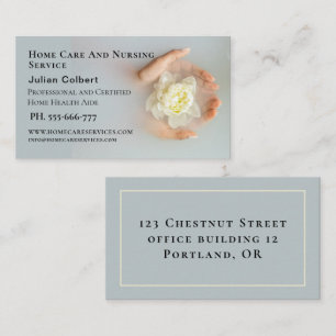 Personal Care Assistant caregiver Business Card 