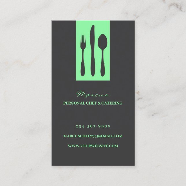 Personal Chef Business Card (Front)