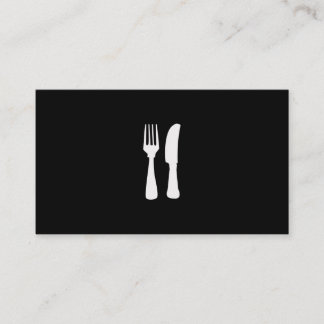 Personal Chef BW Business Card