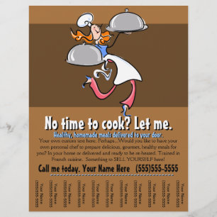 Personal chef.Catering.Pre-made meals.business Flyer