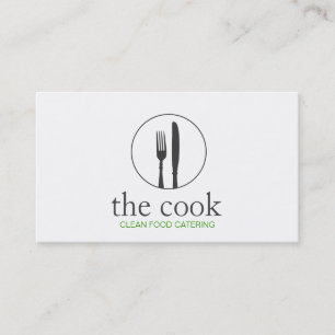 Personal Chef Elegant Catering Simple Modern Business Card