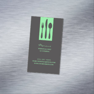 Personal Chef Magnetic Business Card