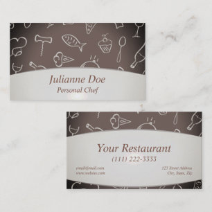 Personal Chef or Restaurant Business Card