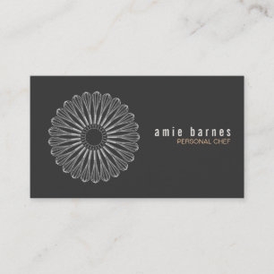 Personal Chef Whisk Logo Black Business Card