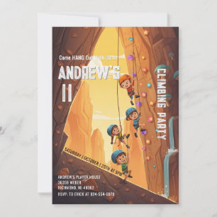 Personal Climbing Park Birthday Invitation