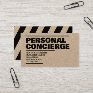 Personal Concierge Kraft Business Card