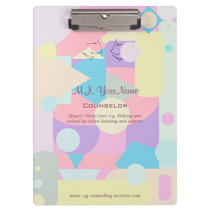 Personal Counsellor or Mental Health Therapist Clipboard Zazzle.co.uk