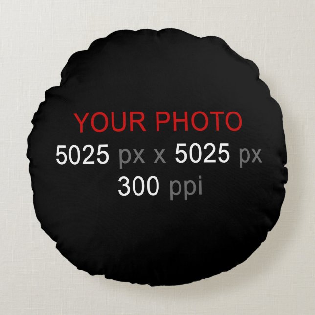 Personal Creations Photo Round Throw Pillow (Front)