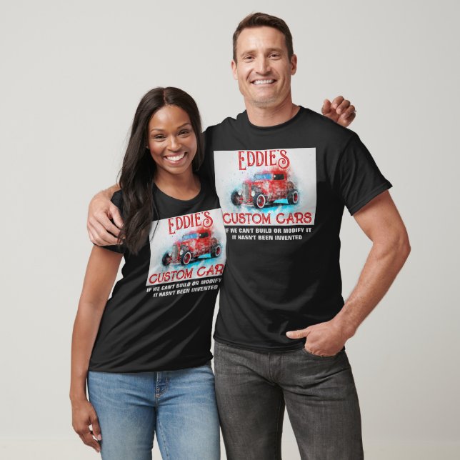 Personal Custom Cars, Hot Rod Watercolor, Grunge T-Shirt (Unisex)