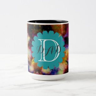 Personal Dad Mum Friend Galaxy Space Universe Two-Tone Coffee Mug