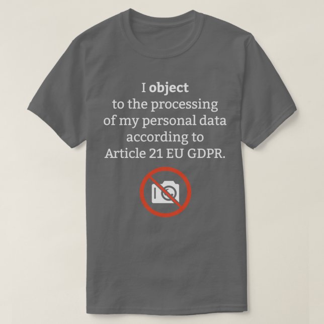 Personal data Privacy GDPR Jura T-Shirt (Design Front)