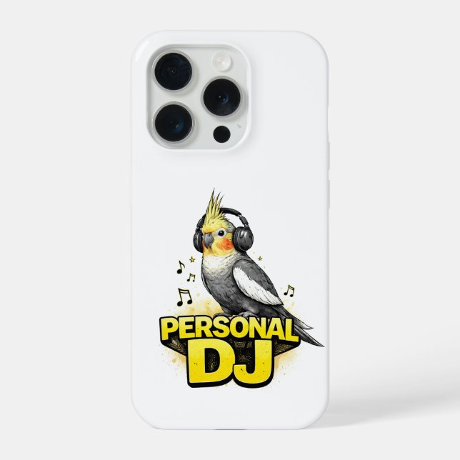 Personal DJ Cockatiel iPhone Case (Back)