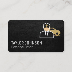 Personal Driver Logo Transportation Business Card