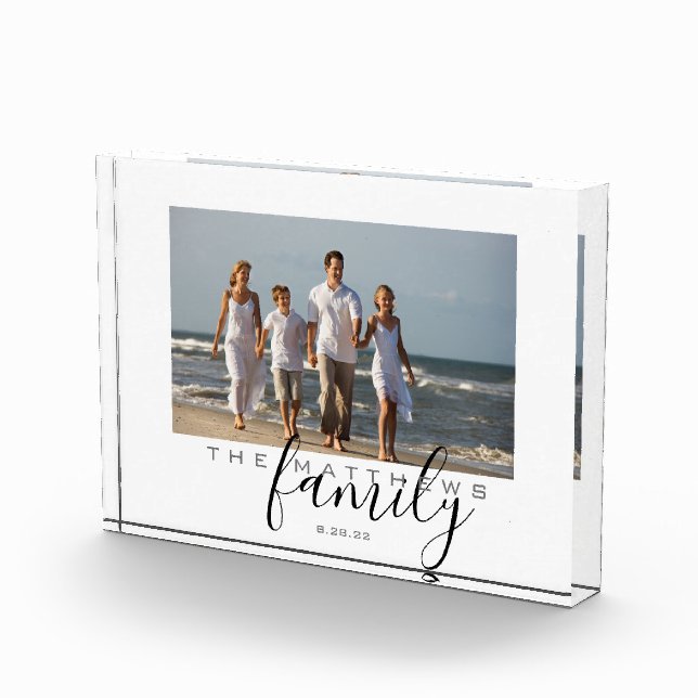 Personal Family Photo Custom Block (Right)