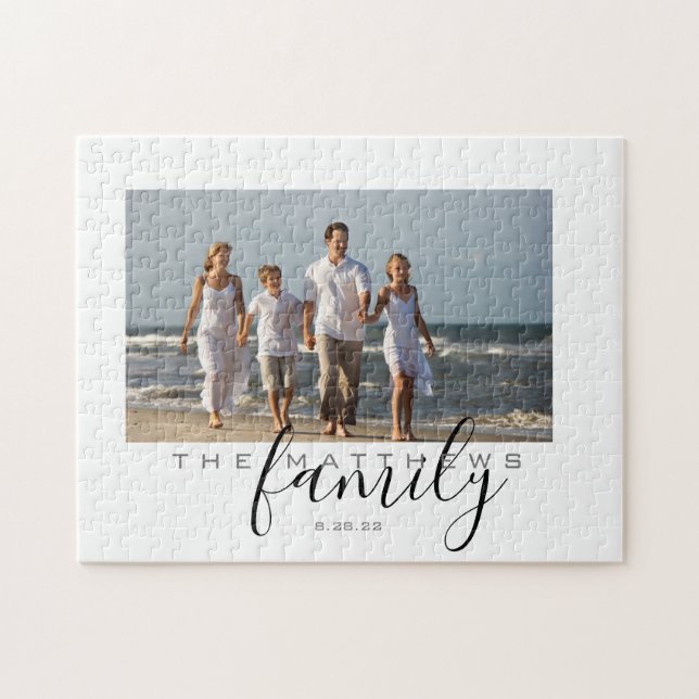 Personal Family Photo Custom Jigsaw Puzzle (Horizontal)