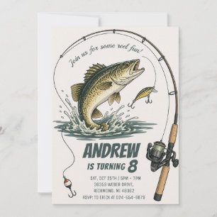 Personal Fishing Birthday for kid Invitation
