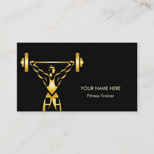Personal Fitness Coach Business Card (Front)