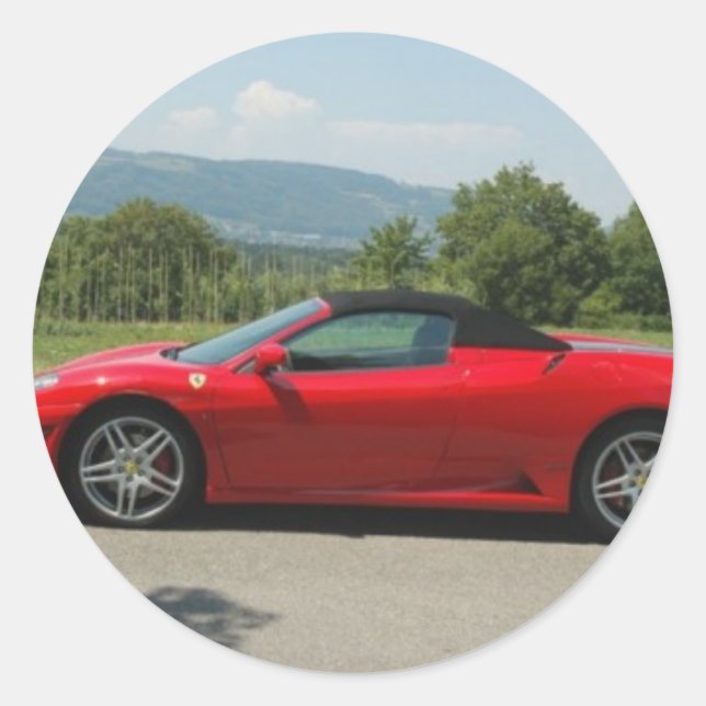 Personal gifts classic round sticker (Front)