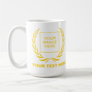 Personal Golden Laurel Wreath Coffee Mug