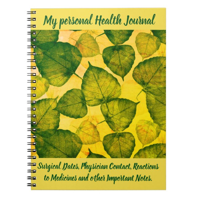Personal Health Journal (Front)